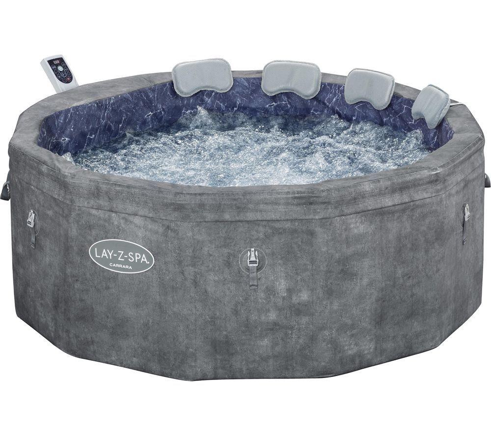 Lay-Z-Spa Carrara 6 Person AirJet Foam Wall Hot Tub