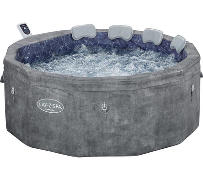 Lay-Z-Spa Carrara 6 Person AirJet Foam Wall Hot Tub