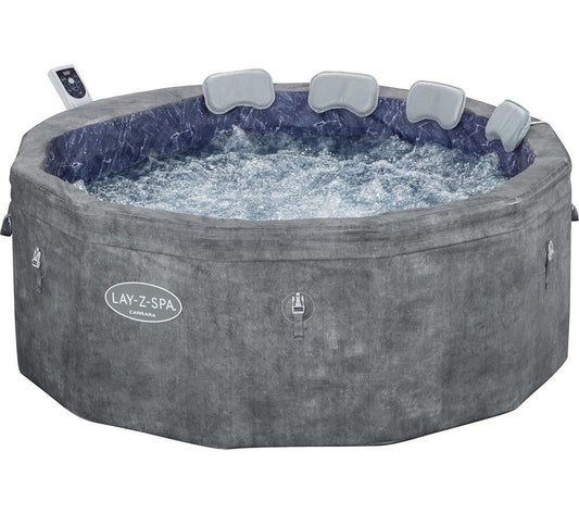 Lay-Z-Spa Carrara 6 Person AirJet Foam Wall Hot Tub