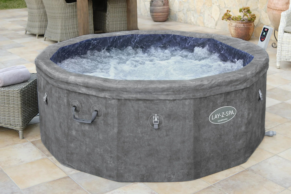 Lay-Z-Spa Carrara 6 Person AirJet Foam Wall Hot Tub
