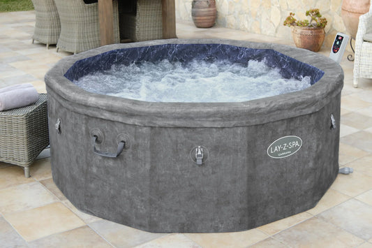 Lay-Z-Spa Carrara 6 Person AirJet Foam Wall Hot Tub