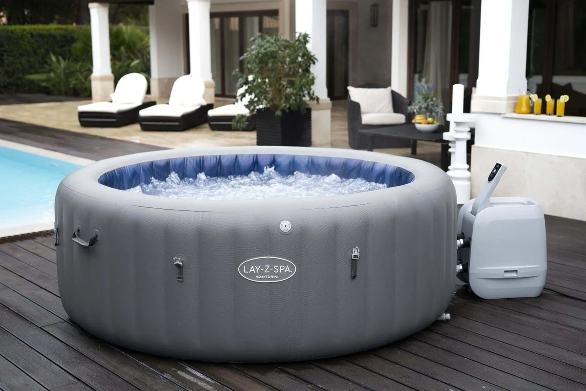 Lay-Z-Spa Santorini 7 Person HydroJet Pro Hot Tub