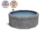 Lay-Z-Spa Carrara 6 Person AirJet Foam Wall Hot Tub - Image 2