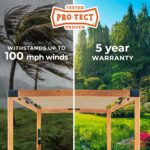 3.7m x 3.1m Brendan Sail Shade Pergola - Image 3